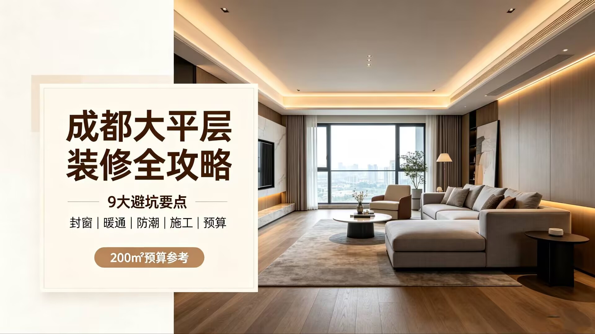 成都大平层装修全攻略：封窗 / 暖通 / 防潮9大避坑指南 附200㎡预算清单